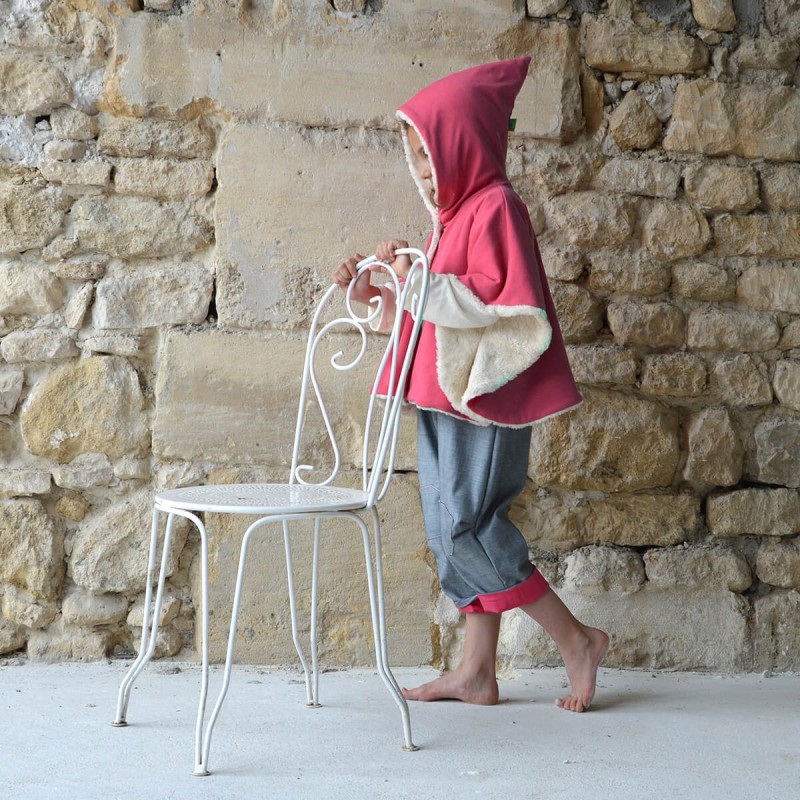 poncho fille original coton bio GOTS poncho fille original coton bio GOTS