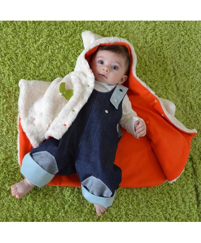 poncho bebe en coton bio made in france