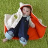 poncho bebe en coton bio made in france