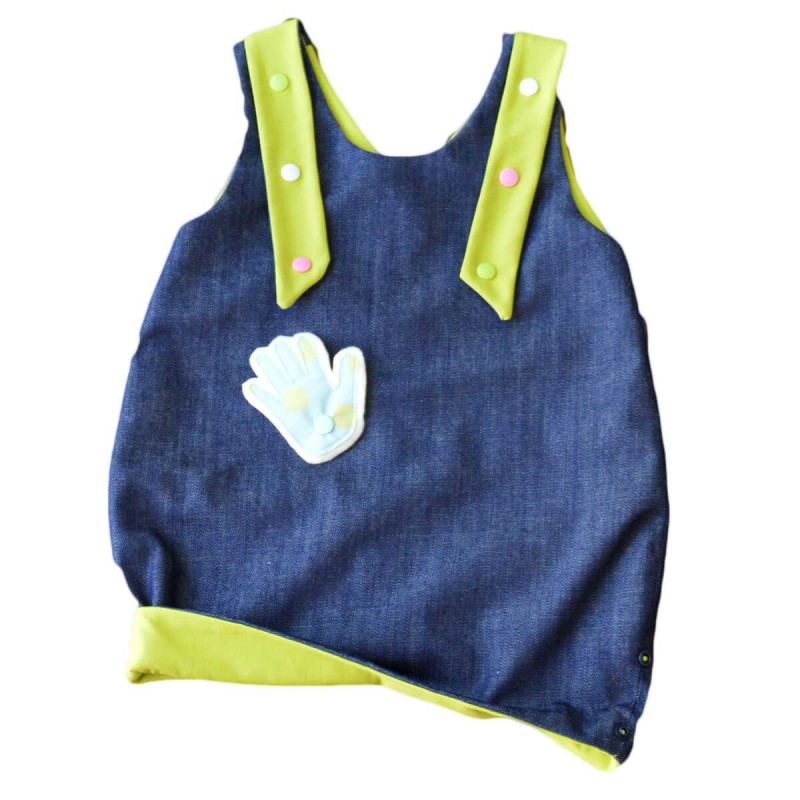 robe enfant jean doublure vert robe enfant jean doublure vert