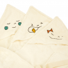 cape de bain écru 75 x 75 cm coton bio