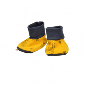 chaussons chaussette couleurs moutarde