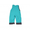 salopette bebe jean coton bio turquoise