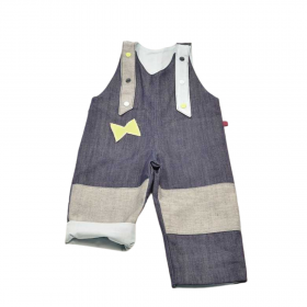 salopette bebe enfant coton bio écru