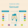 tailles sarouel bio