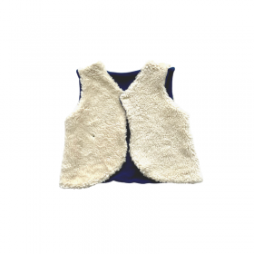 gilet du berger bleu marine réversible