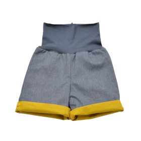 short en jean moutarde enfant