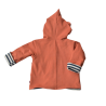 gilet pour enfant avec capuche terra cotta
