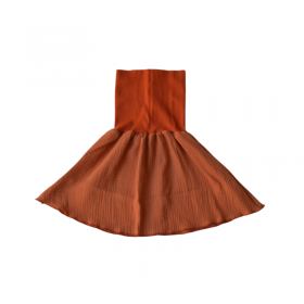 jupe double gaze terra cotta