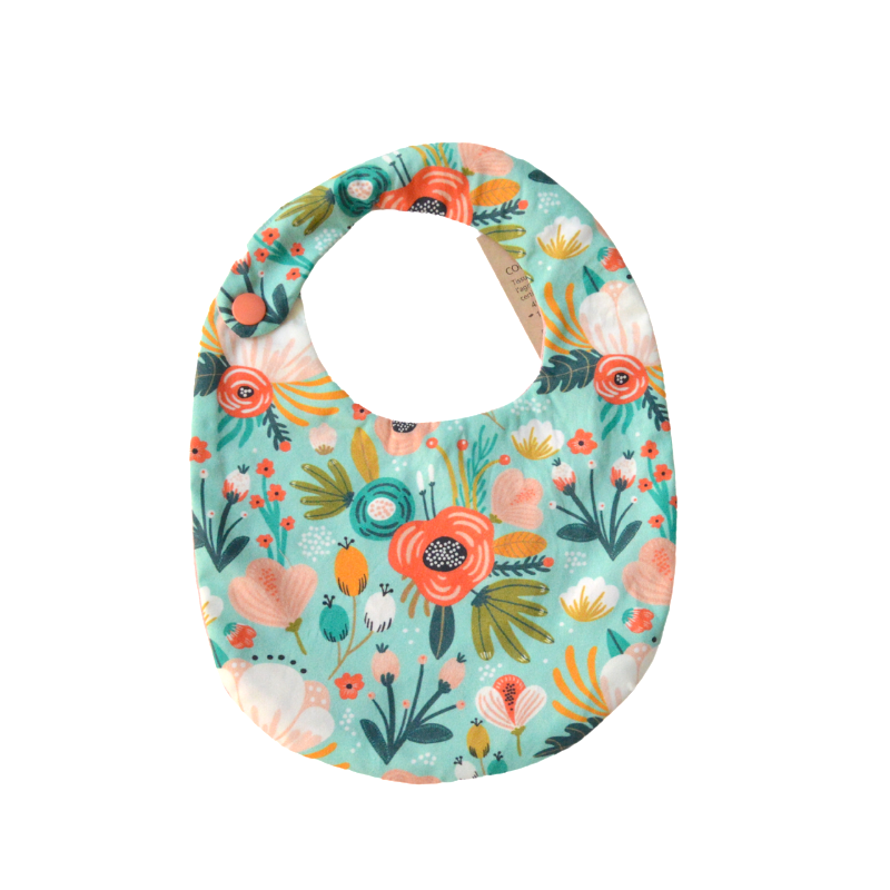bavoir fleuri en coton bio bavoir fleuri en coton bio