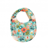 bavoir fleuri en coton bio