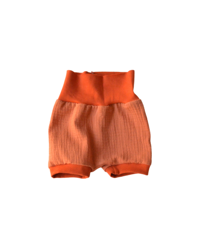 short enfant double gaze coton bio