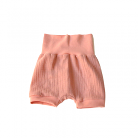 short rose en double gaze de coton bio
