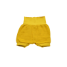 short double gaze de coton bio moutarde