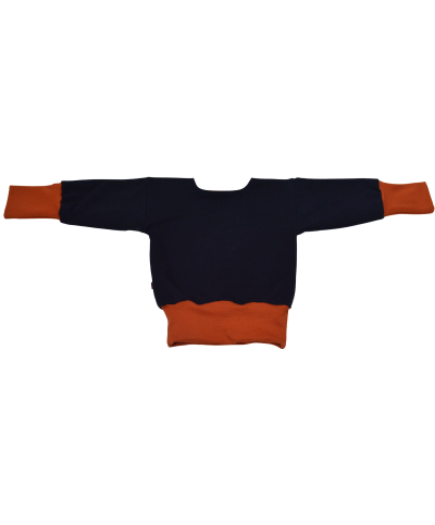 Pull enfant bleu marine réversible