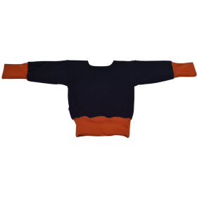 Pull enfant bleu marine réversible