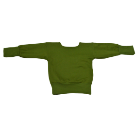 Pull enfant en coton bio vert