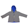 gilet rayé et réversible bleu enfant