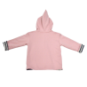 gilet pour fille à capuche rose