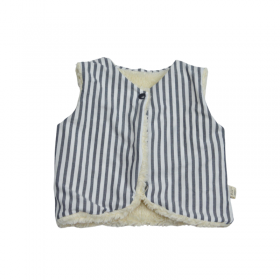 Gilet bébé à rayures