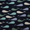 tissu motif baleines