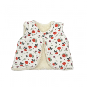 Gilet du berger pivoines