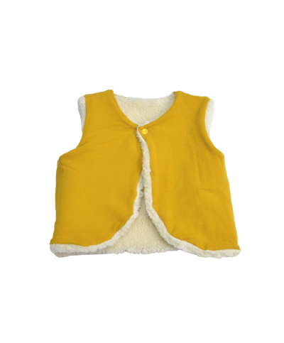 gilet du berger moutarde réversible