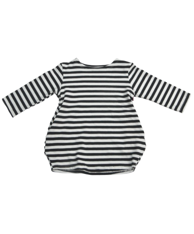 Robe boule rayée