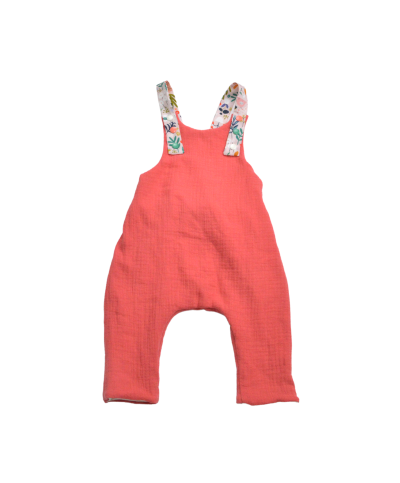 salopette petite fille rose