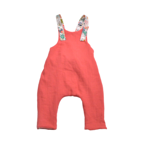 salopette petite fille rose