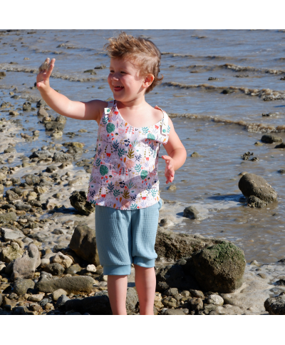 short double gaze couleur menthe