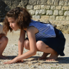 jupe double gaze marine fille