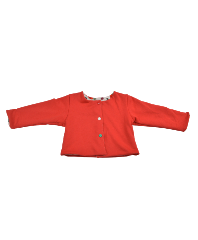 gilet fleuri petite fille