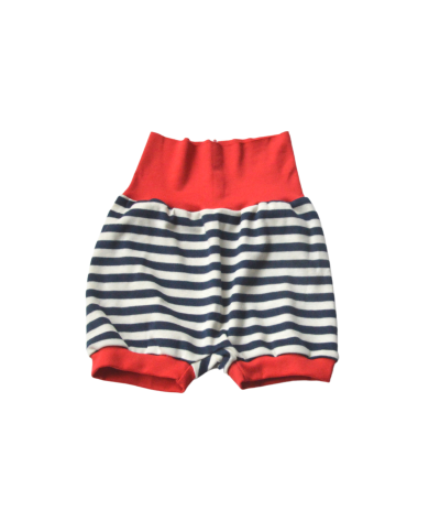 Short bébé à rayures