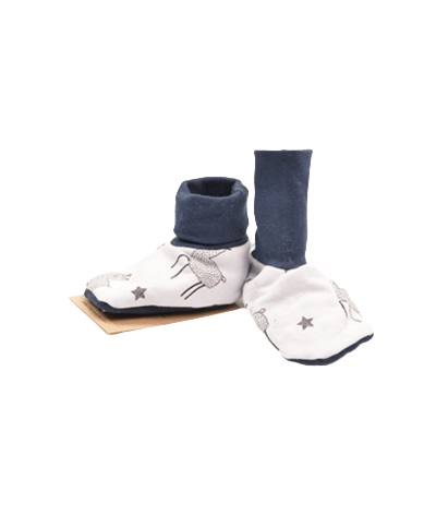 Chaussons coton bio lama