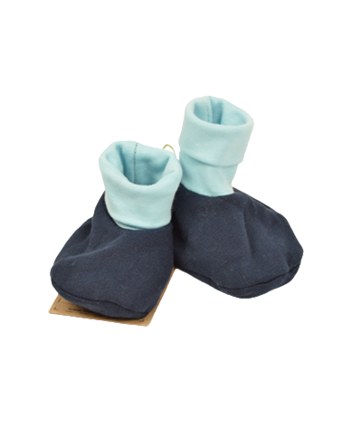 Chaussons bébé en molleton bio