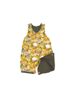 salopette confortable bébé à fleurs