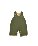salopette bébé réversible kaki