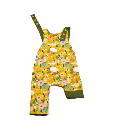 salopette effet sarouel à fleurs