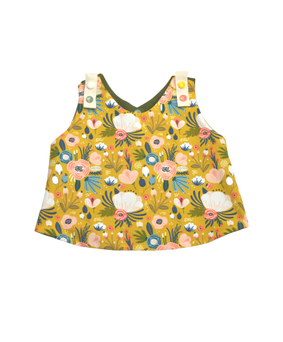 débardeur bébé fleuri