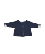 gilet bébé réversible rayé marine