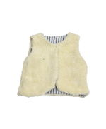 Gilet bébé réversible en coton bio