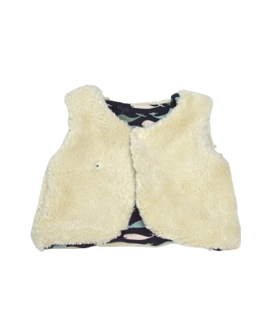 Gilet bébé réversible made in france