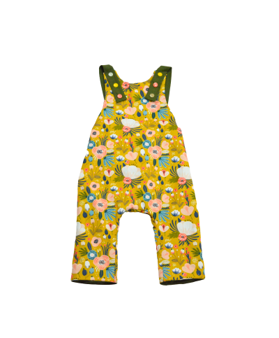 salopette effet sarouel à fleurs