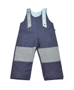 salopette jean enfant en coton bio et made in france