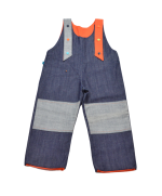 salopette fille et garçon en jean bio