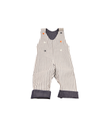 salopette en jean rayé pour enfant