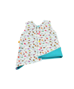 robe en popeline turquoise pour filles