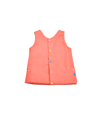 robe réversible rose et à fleurs petite fille