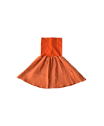 jupe double gaze terra cotta